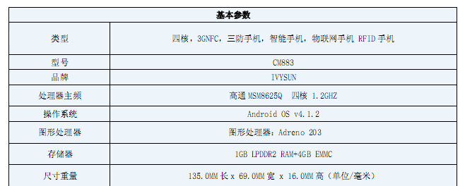 富立葉CM883工業(yè)級(jí)物聯(lián)網(wǎng)智能手機(jī)