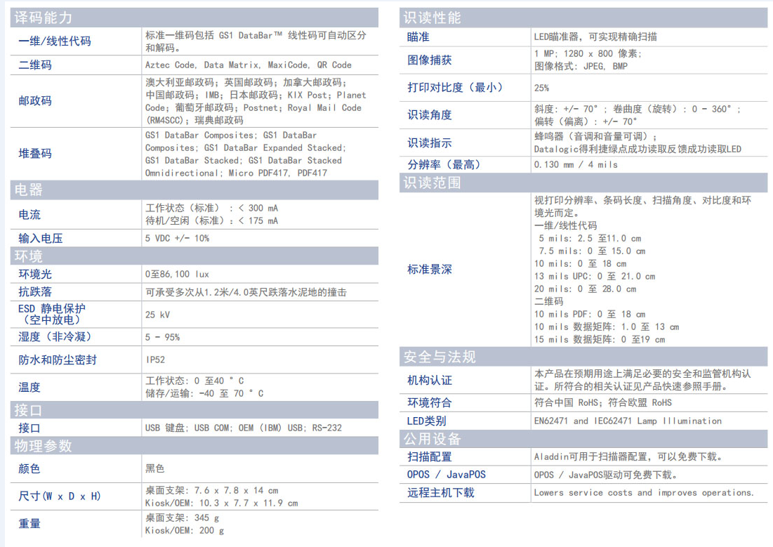 Datalogic得利捷MAGELLAN 900I桌面式掃描器掃描平臺(tái)參數(shù).png